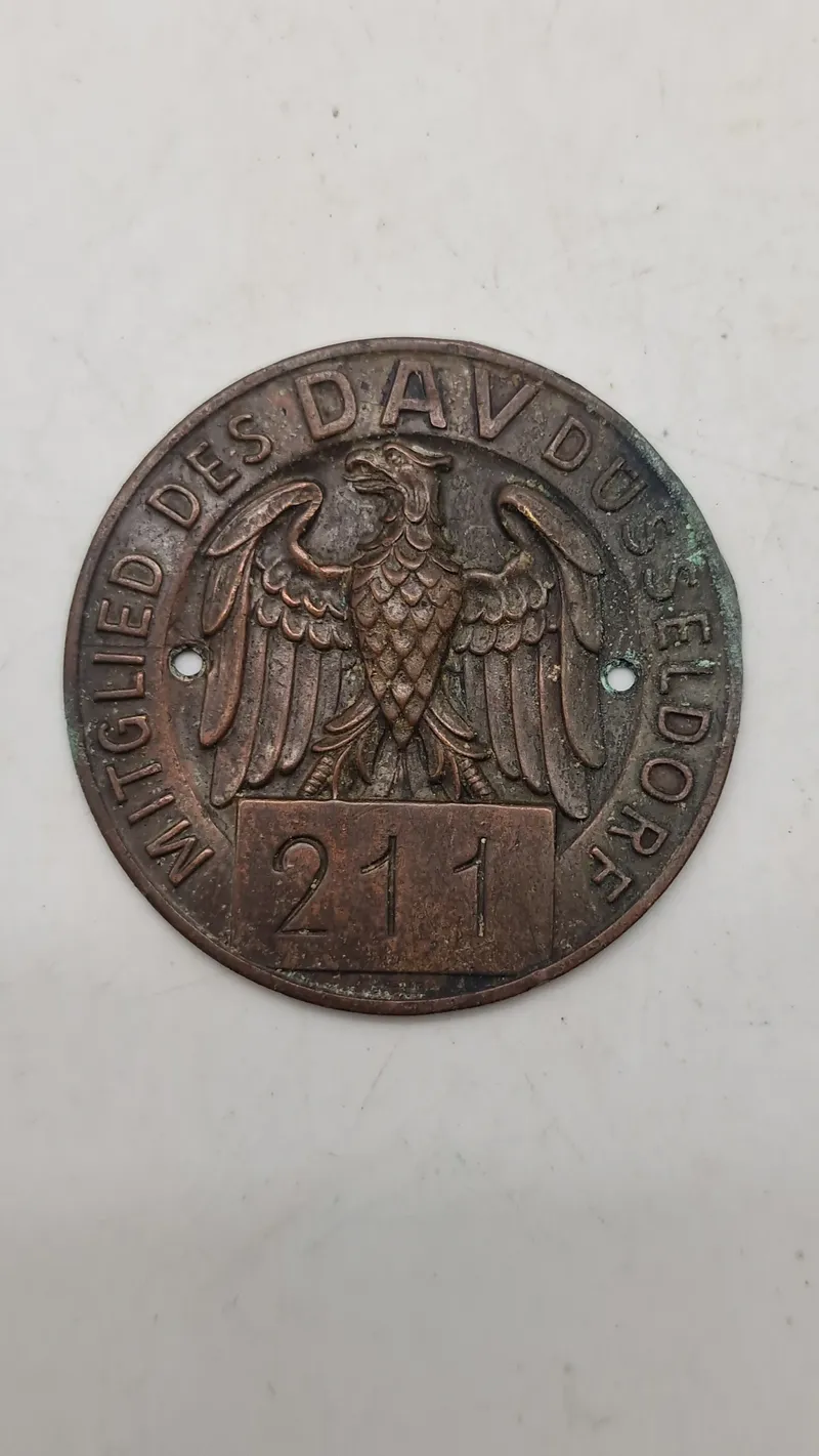 Originalt tysk nummerplade skilt fra perioden omkring ww2