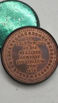 Original prøjsisk bronze medalje med æske