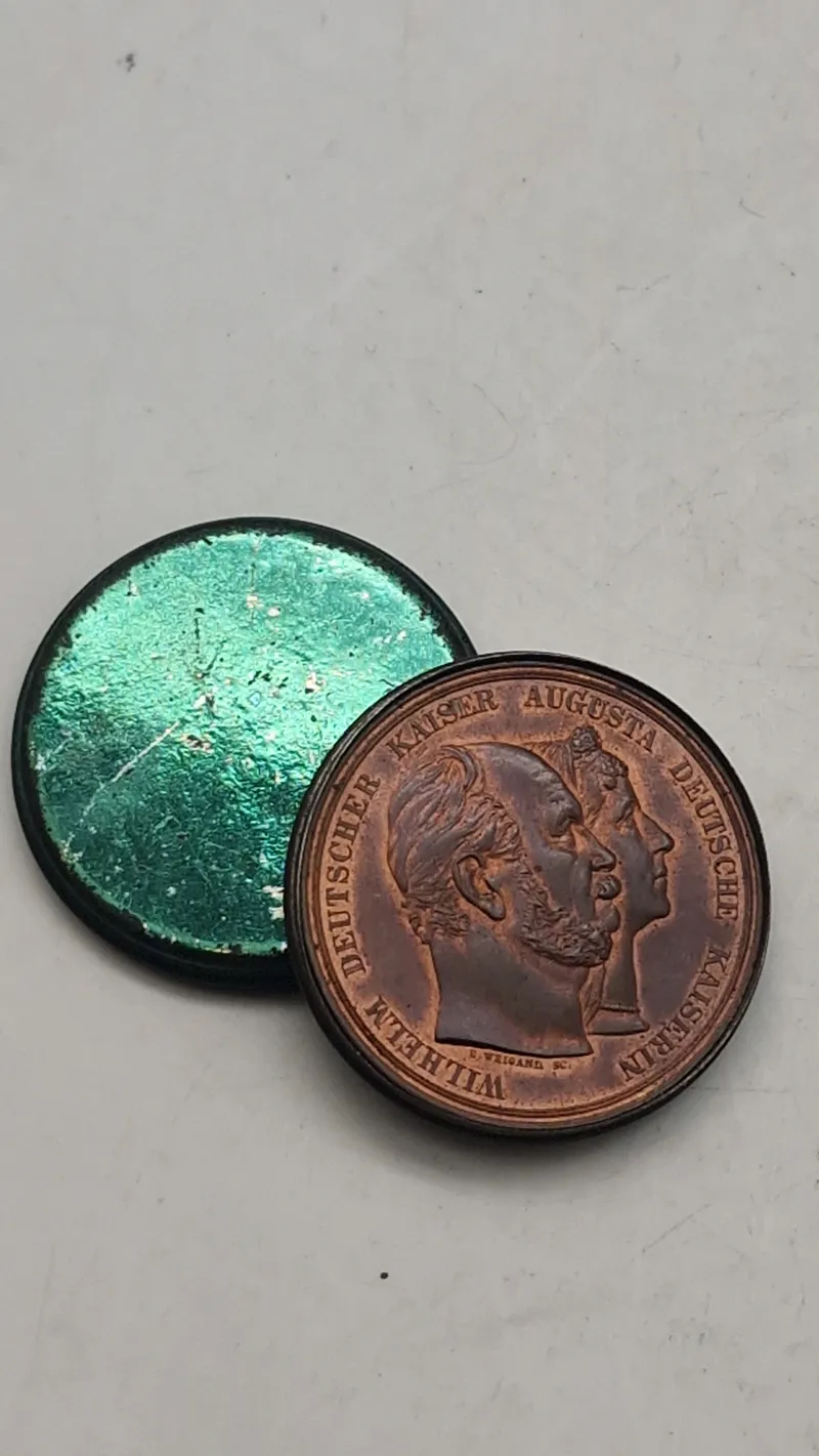 Original prøjsisk bronze medalje med æske