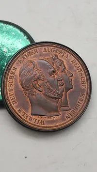 Original prøjsisk bronze medalje med æske