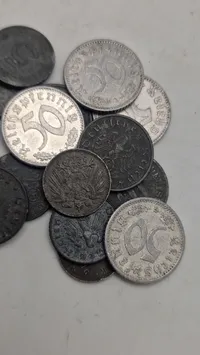 Samling originale tyske ww1/ww2 mønter