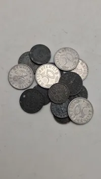 Samling originale tyske ww1/ww2 mønter