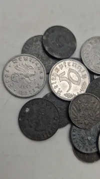 Samling originale tyske ww1/ww2 mønter