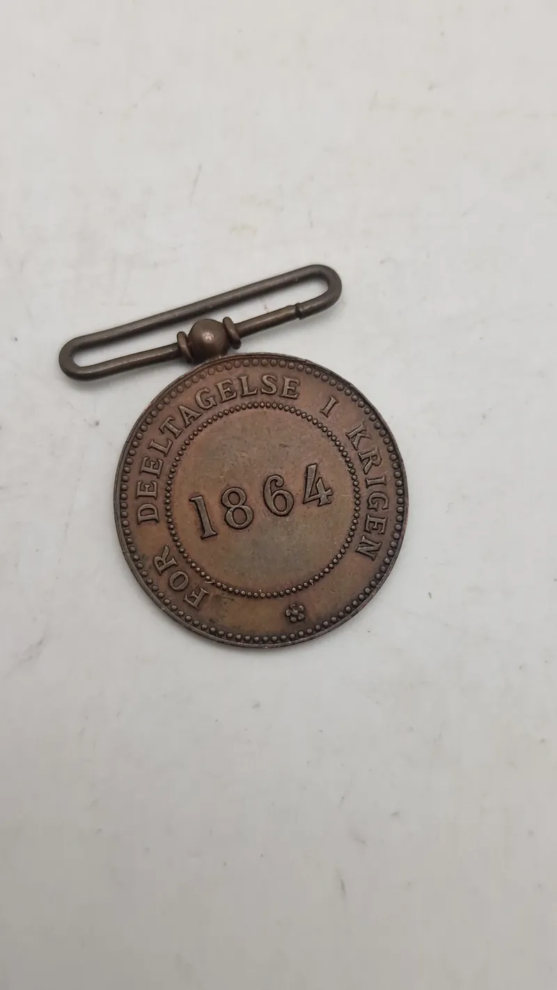 Original 1864 krigsdeltager medalje