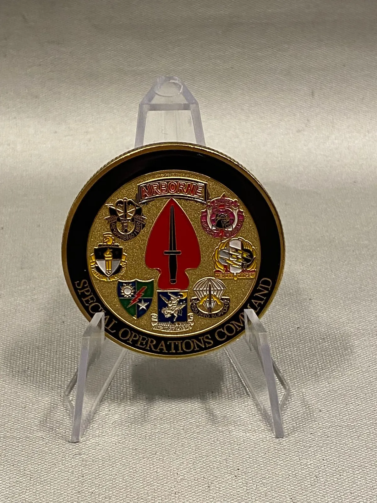 Amerikansk Challenge coin - speciel operations command