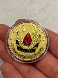 Amerikansk Challenge coin - speciel operations command
