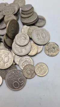 Stor samling svenske sølvmønter