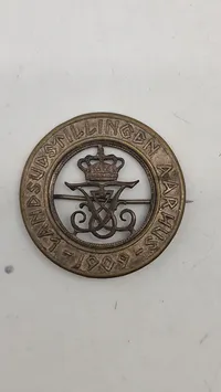 Originalt Emblem fra Landsudstillingen i Aarhus 1909