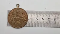 Original Gartenbau Versilberte Bronzemedaille 1897