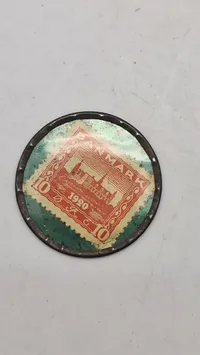 Original Postskillemønt, 10 øre CORA - ekstremt sjælden