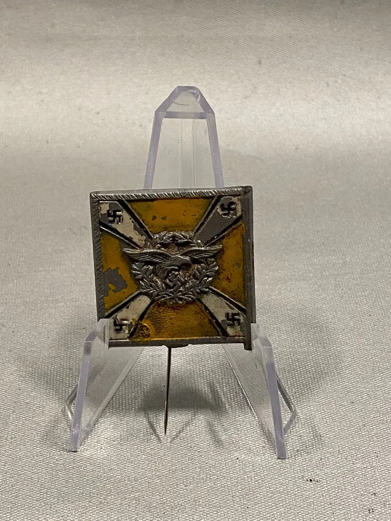 Originalt Luftwaffe miniature flag - nål udskiftet