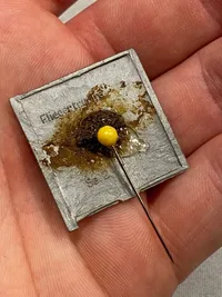 Originalt Luftwaffe miniature flag - nål udskiftet