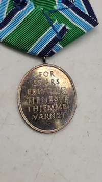 Originalt HJV anncinitetstegn af sterlingsølv
