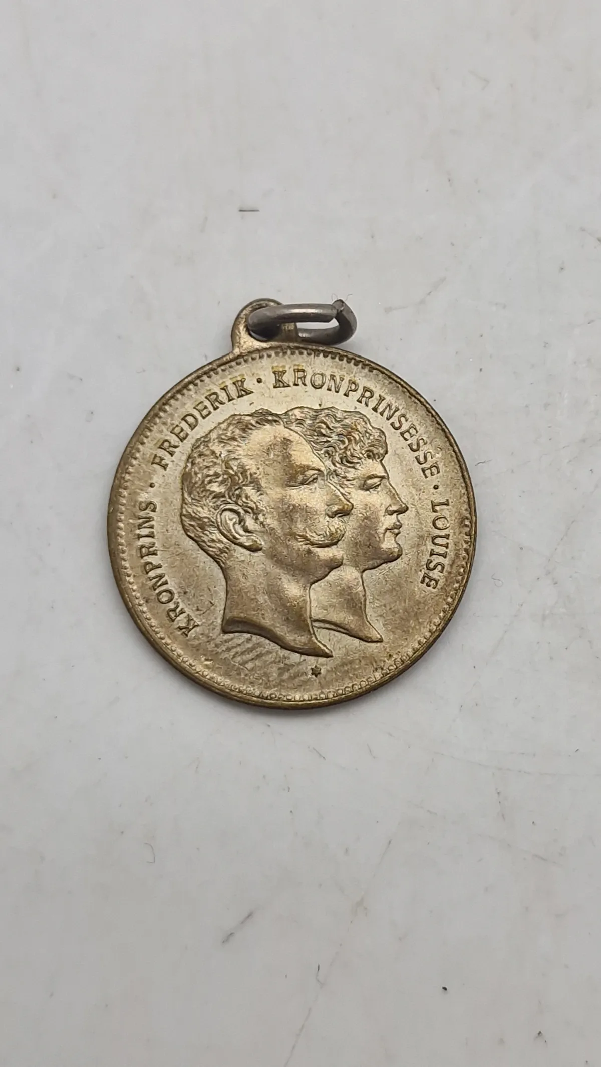 Original medalje Danmark. Christian IX (1818-1906) & Dronning Louise Gold Wedding, 1892