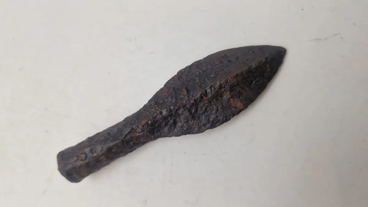 Original middelalder armbrøst pilespids