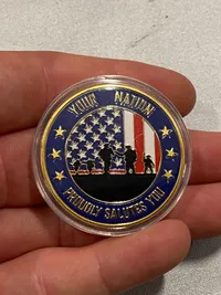 Amerikansk Challenge coin - Thank you for your service