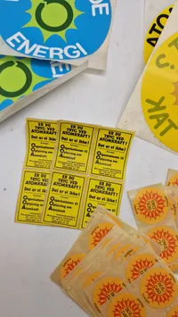 Samling patches med Atomkraft, nej tak