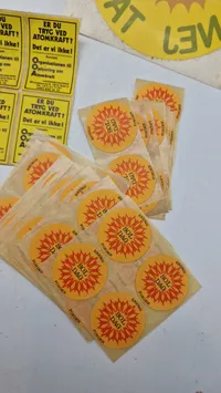 Samling patches med Atomkraft, nej tak