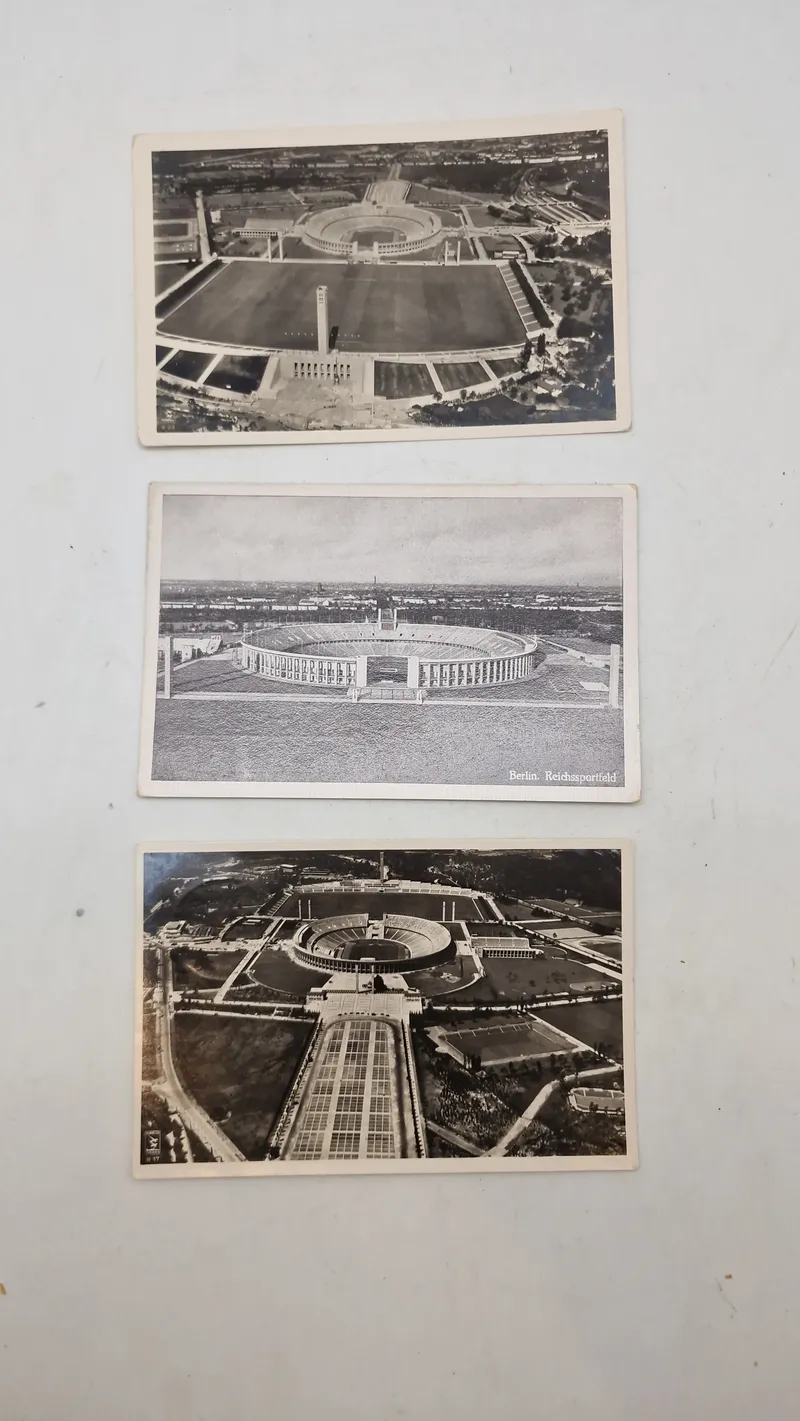 Samling originale postkort fra Olympiaden i 1936