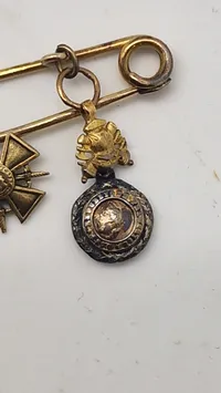 Original Fransk miniture spange