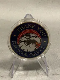 Amerikansk Challenge coin - Thank you for your service