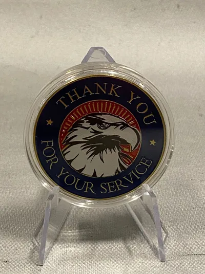 Amerikansk Challenge coin - Thank you for your service