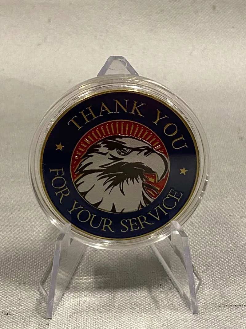 Amerikansk Challenge coin - Thank you for your service
