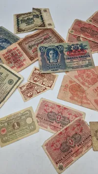 Samling originale tyske pengesedler fra 1920 erne