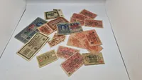 Samling originale tyske pengesedler fra 1920 erne