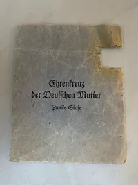 Original tysk pose til Mutterkreuz
