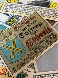 Samling original tysk Notgeld - ww1/2