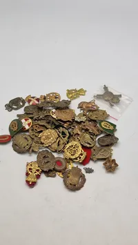 Samling regiments mærker mm.