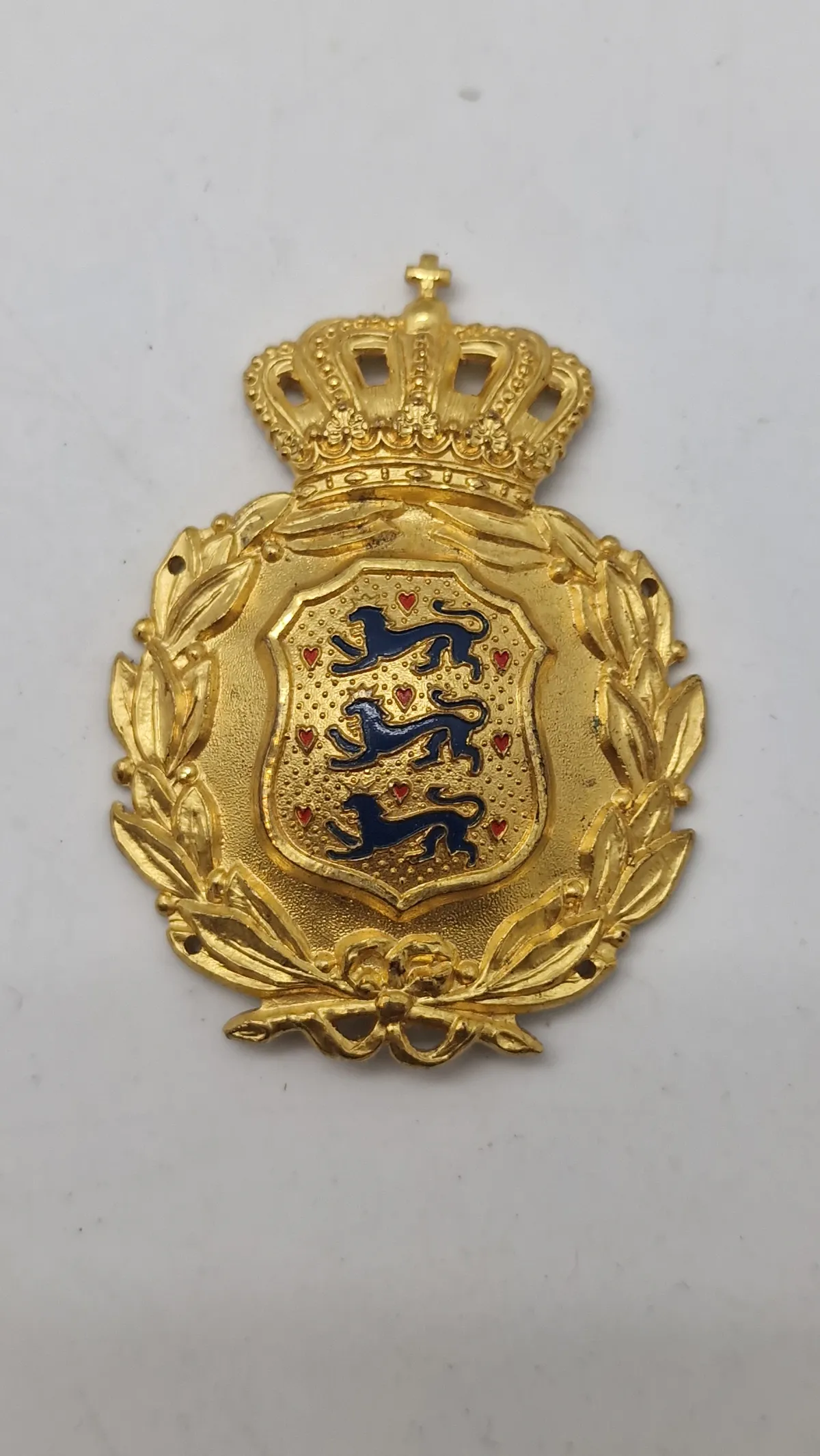 Originalt skjold fra den danske brigade i Sverige