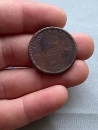 Originalt rigsbankstegn for 12 skilling 1813