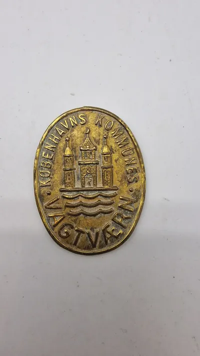 Originalt skjold fra Københavns kommunes vagtværn