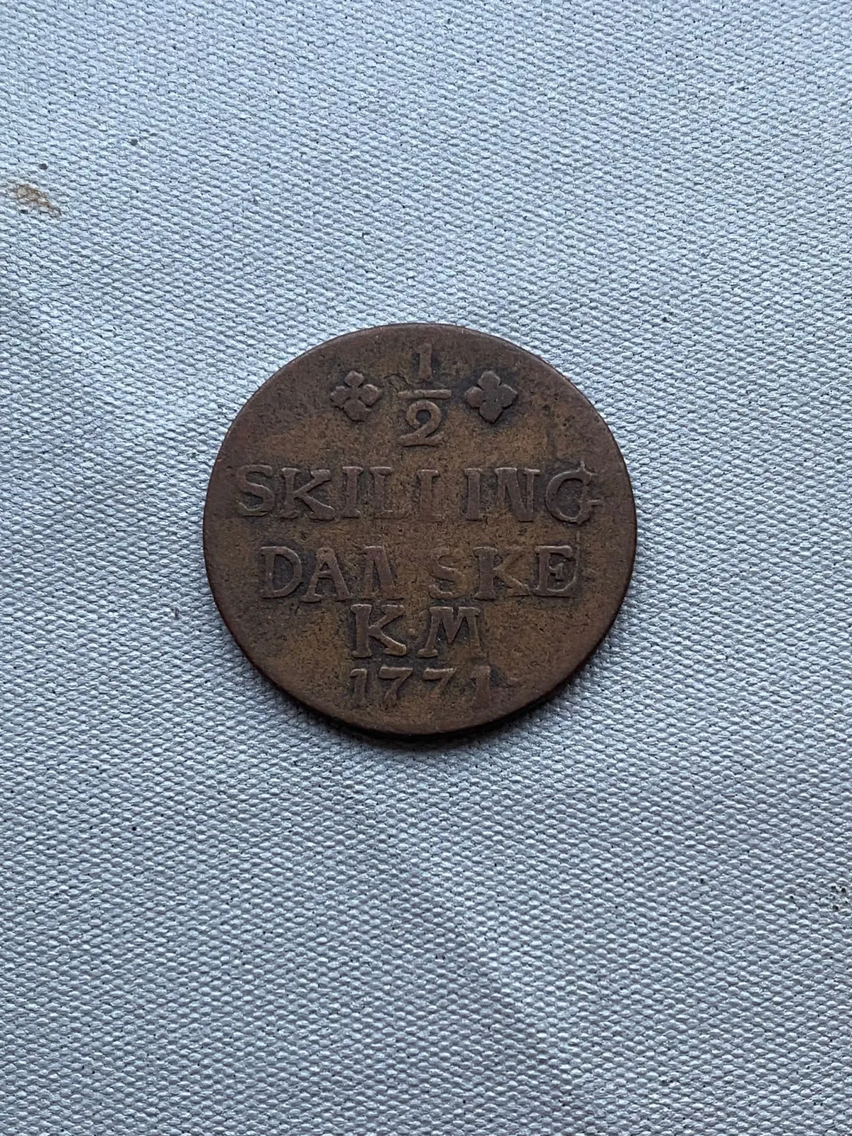 Original 1/2 skilling 1771