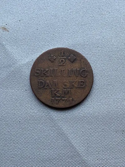 Original 1/2 skilling 1771
