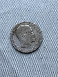 Original 16 skilling af sølv 1856