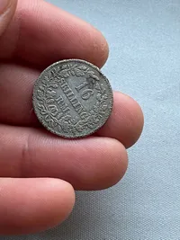 Original 16 skilling af sølv 1856