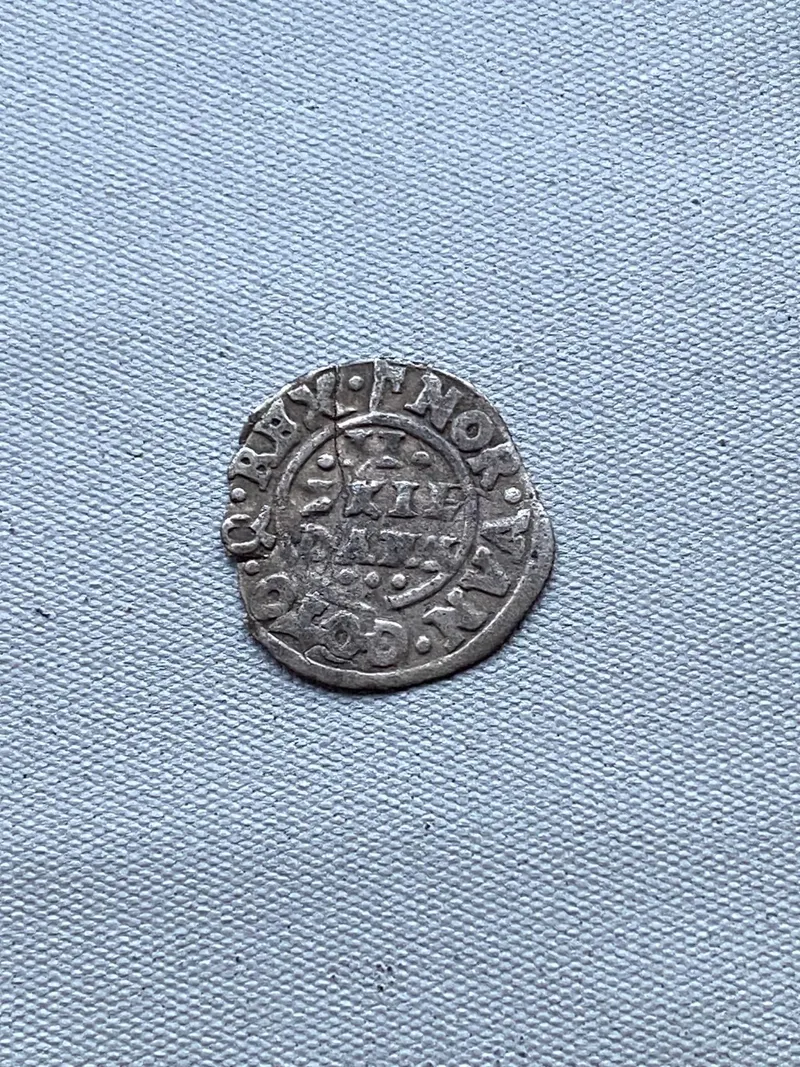 Original dansk sølv skilling 1700 tallet