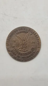 Original 3 Mark adgangs- eller værdikupon ("Eintritts- u. Wertmarke") fra Wittekindskeller Wildeshausen