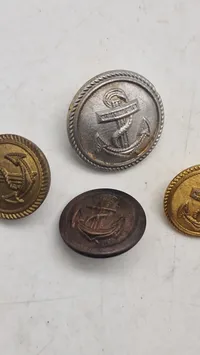 Samling originale tyske Kriegsmarine knapper, ww2
