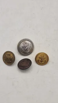 Samling originale tyske Kriegsmarine knapper, ww2