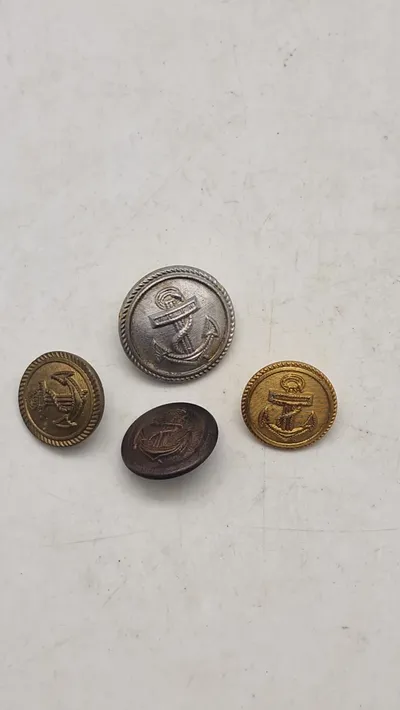 Samling originale tyske Kriegsmarine knapper, ww2