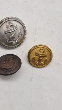 Samling originale tyske Kriegsmarine knapper, ww2