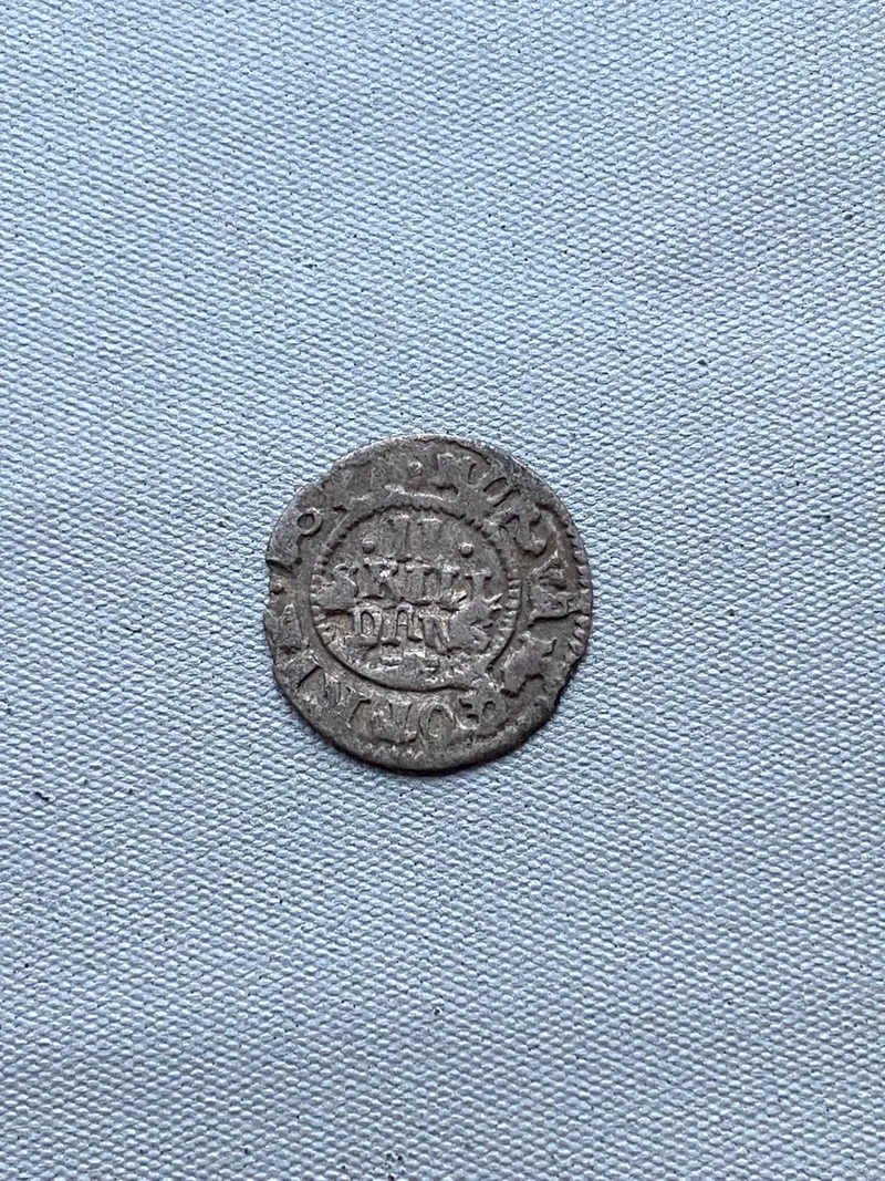 Original dansk sølv skilling 1700 tallet
