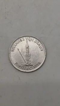Original Shell mønt (Wernher Von Braun)