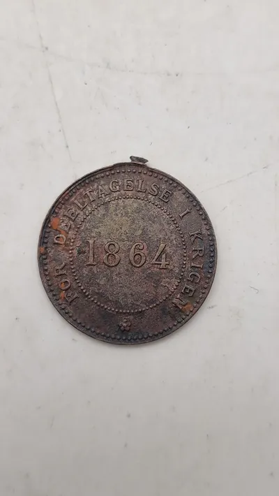 Original dansk 1864 deltager medalje