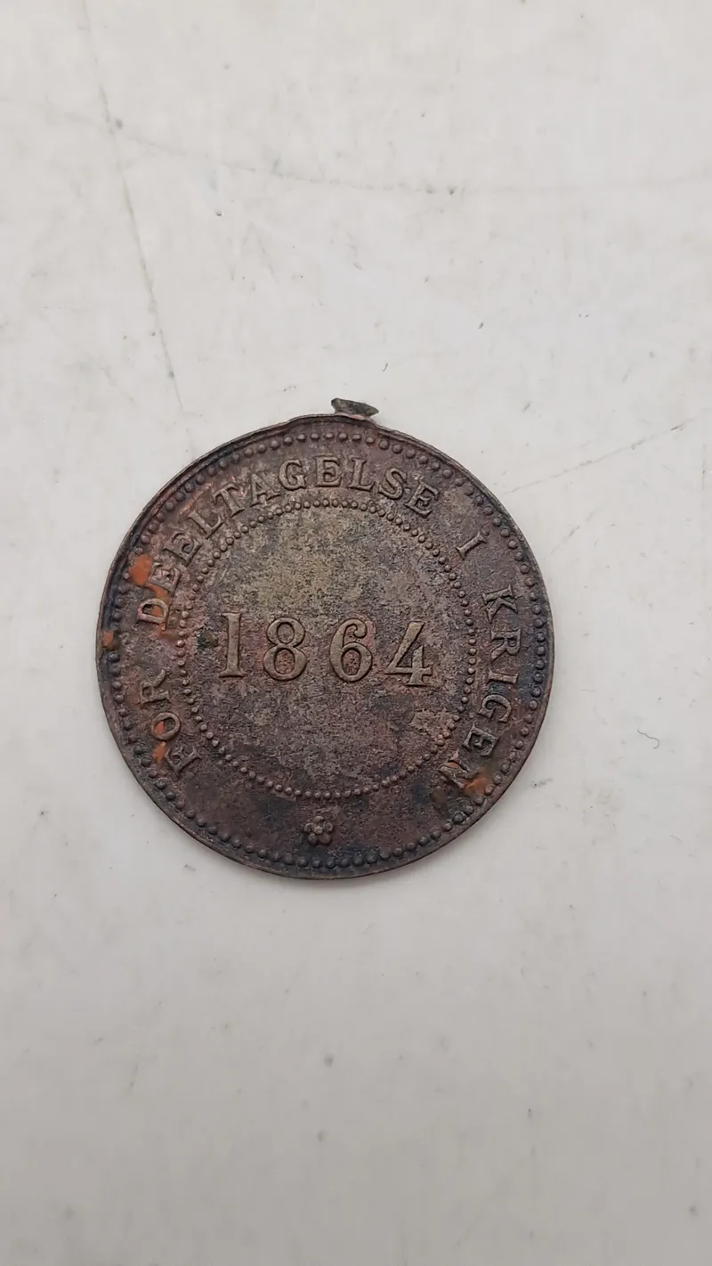 Original dansk 1864 deltager medalje