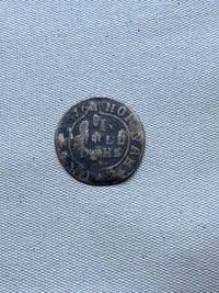 Original dansk sølv skilling 1700 tallet